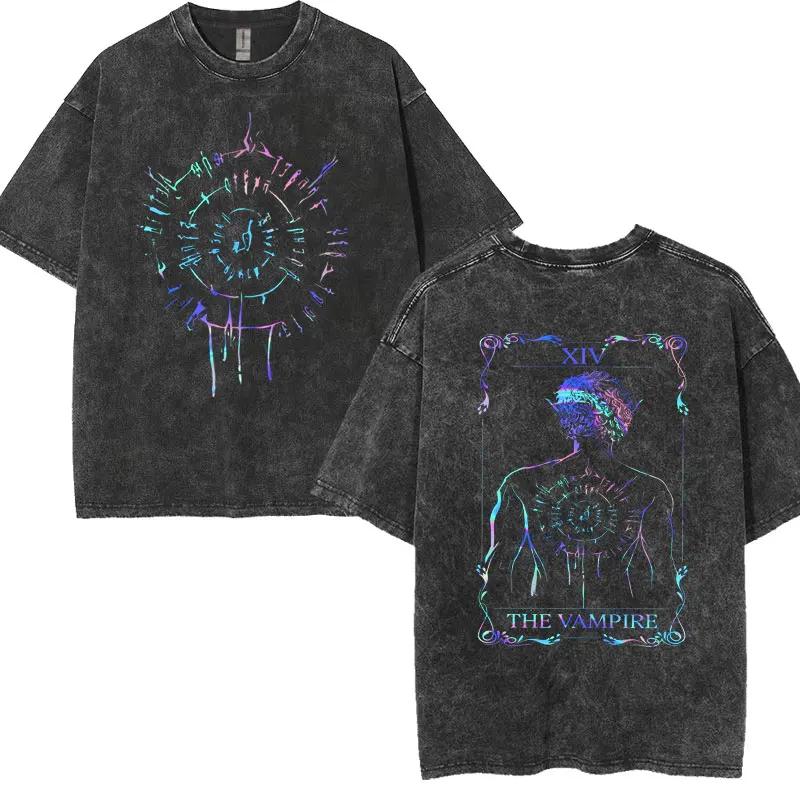 Limité Astarion l'elfe pâle T-shirts Baldurs Gate 3 fille dîner Vintage lavé t-shirt hommes femmes d