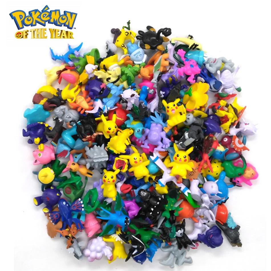 Figurines d'action Pokémon pour enfants, mini figurines non répétitives, jouet modèle Pikachu, poupé