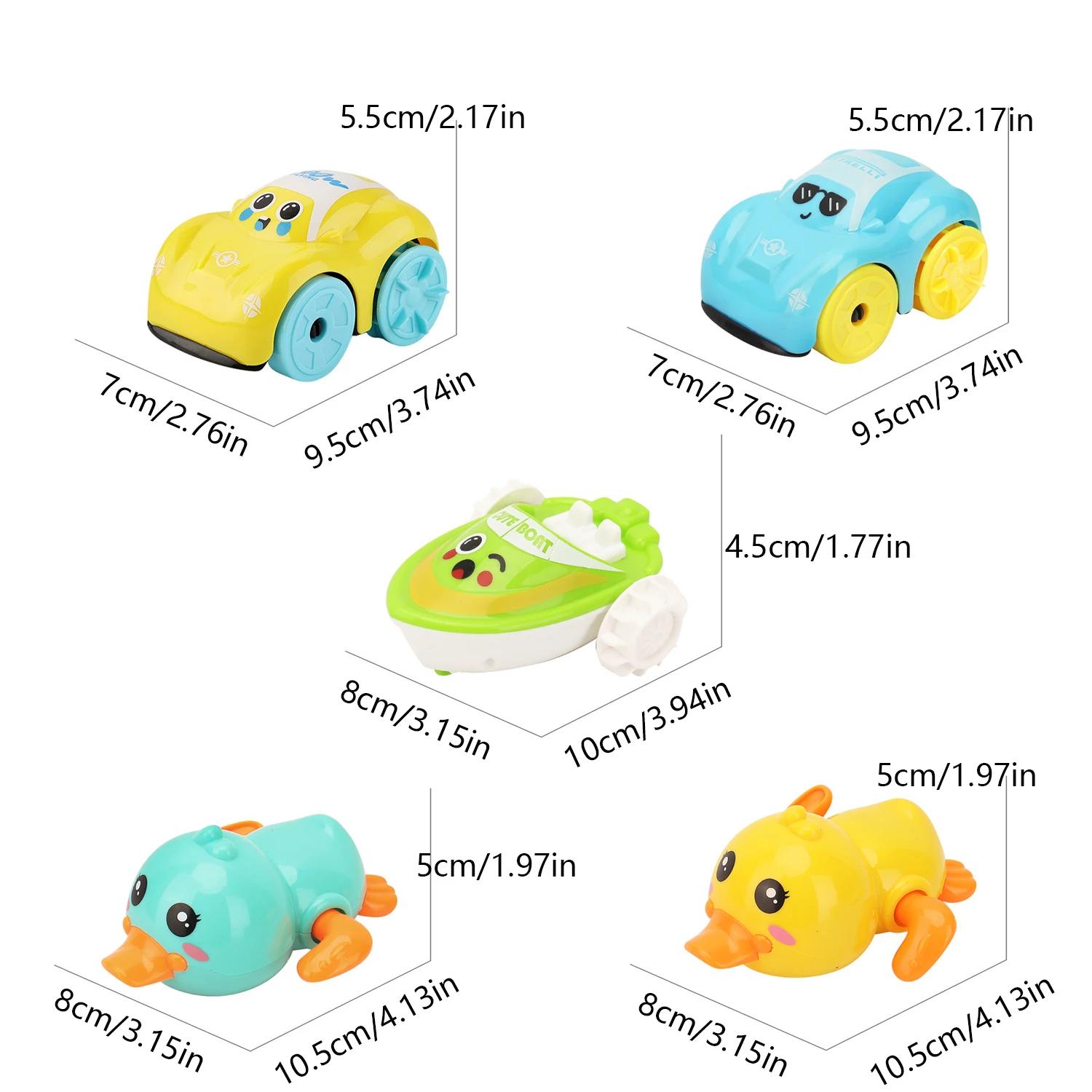 Jouets de bain pour bébé, canard de natation mignon, jouets de jeu d'eau, voiture mécanique, véhicul