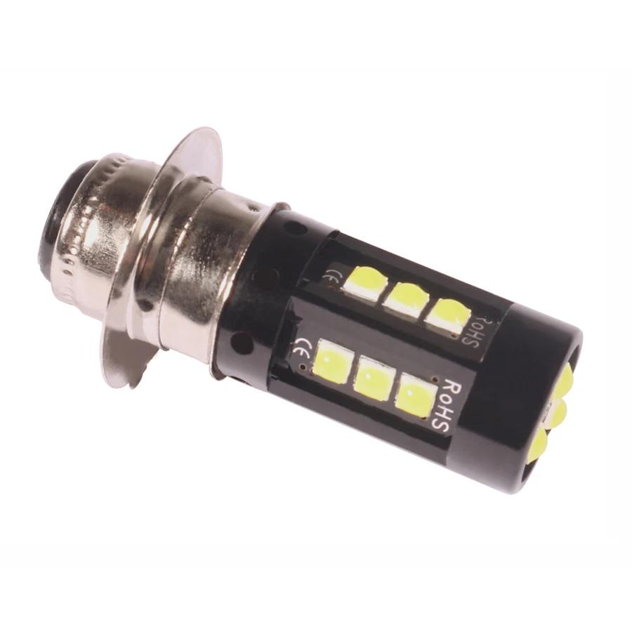 1 pièces H6M P15D LED phare de moto blanc PX15D P15D-25-1 ampoule pour Scooter cyclomoteur moteur ph