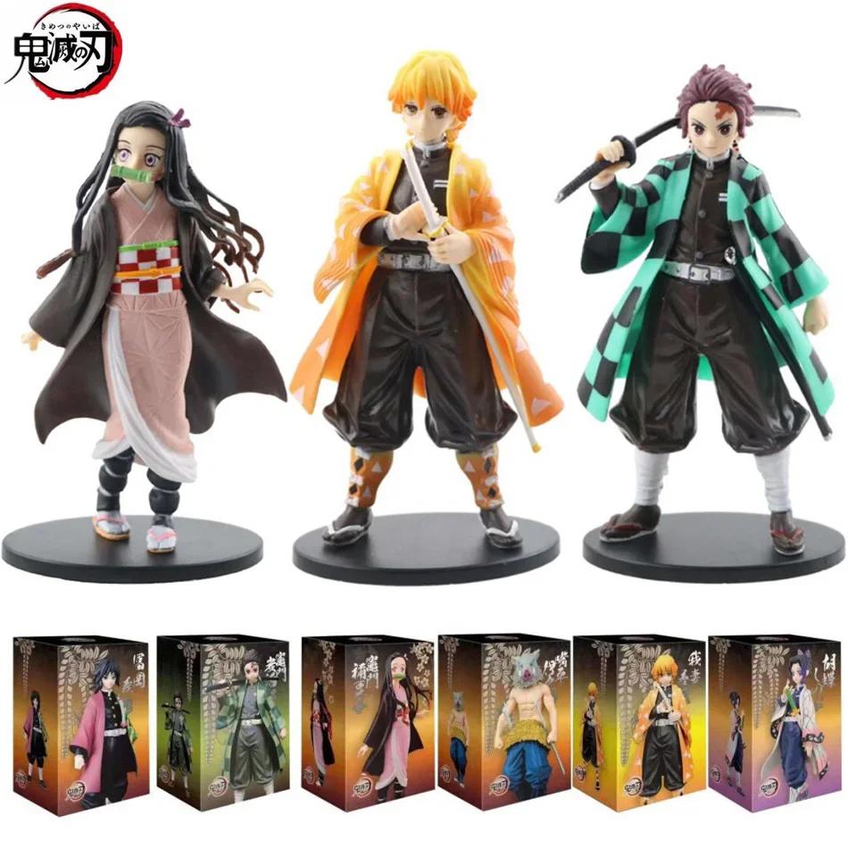 Figurine de dessin animé Demon Slayer, poupée Kimetsu No Yaiba, Tanjiro Nezuko Zenitsu, guerrier Ino