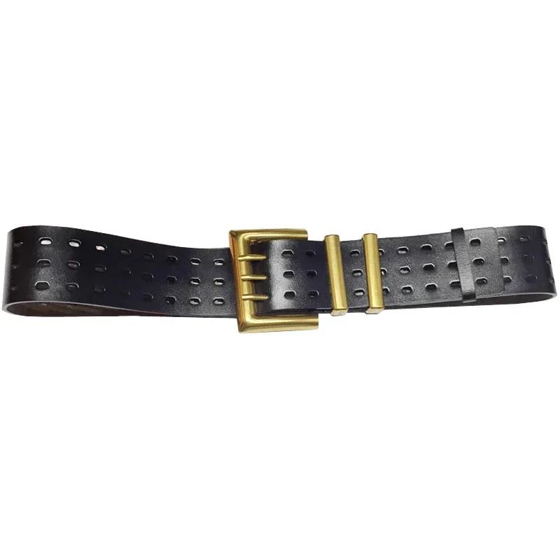 Marques de luxe haut de gamme, ceinture en cuir élégante pour femmes, large ceinture pour femmes, co
