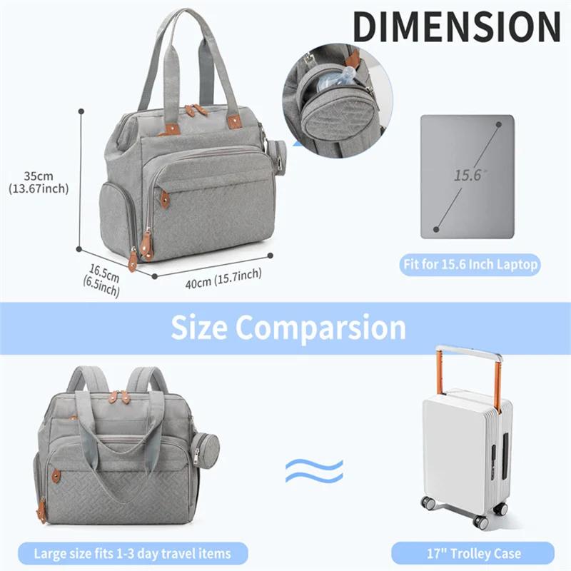 Sac à langer grande capacité multifonctionnel pour bébé, sac à dos de voyage pour couches, sacs de m