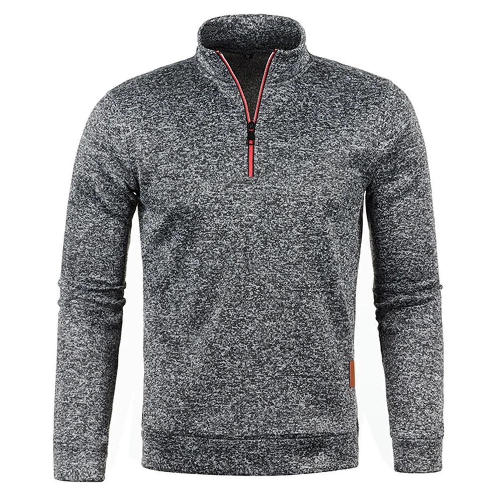 Hommes pull hommes plus épais sweats demi pull à fermeture éclair pour homme à capuche homme sweat a