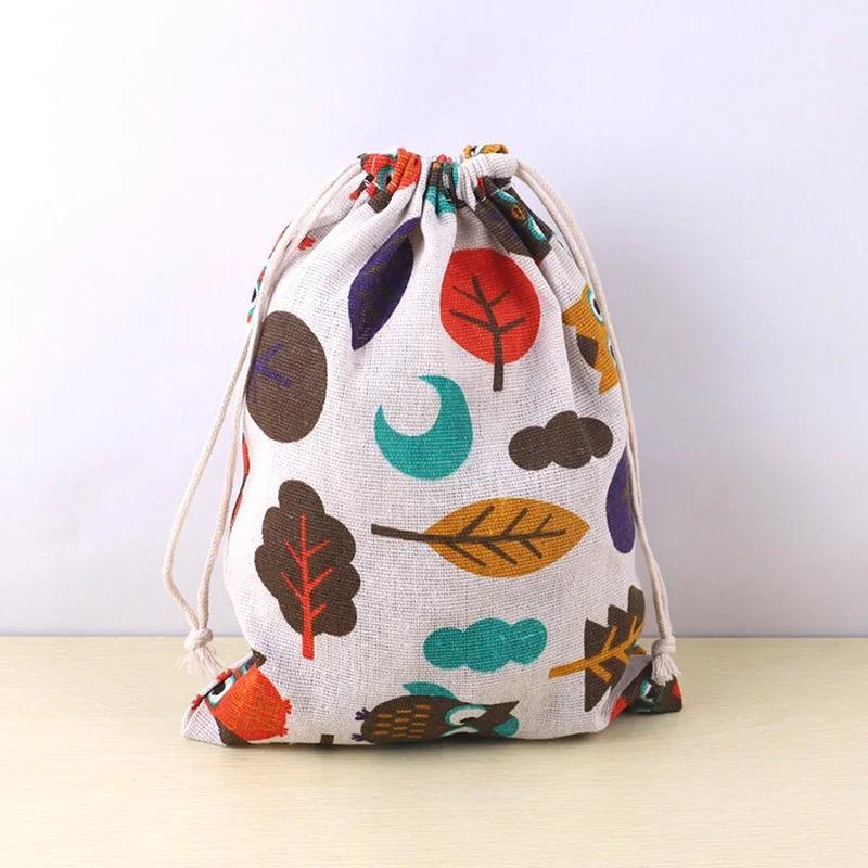 Sac de rangement de jouets et de collations pour animaux de compagnie, pochette en tissu de coton et