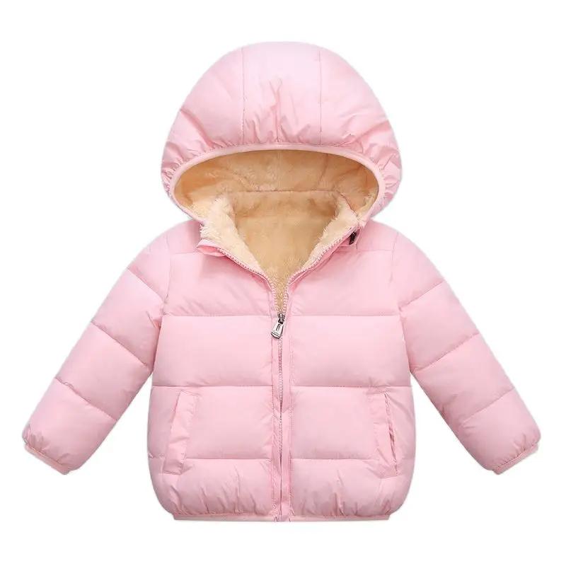 Manteaux pour enfants Manteaux épais d'hiver pour garçons Vêtements d'extérieur épais en peluche pou