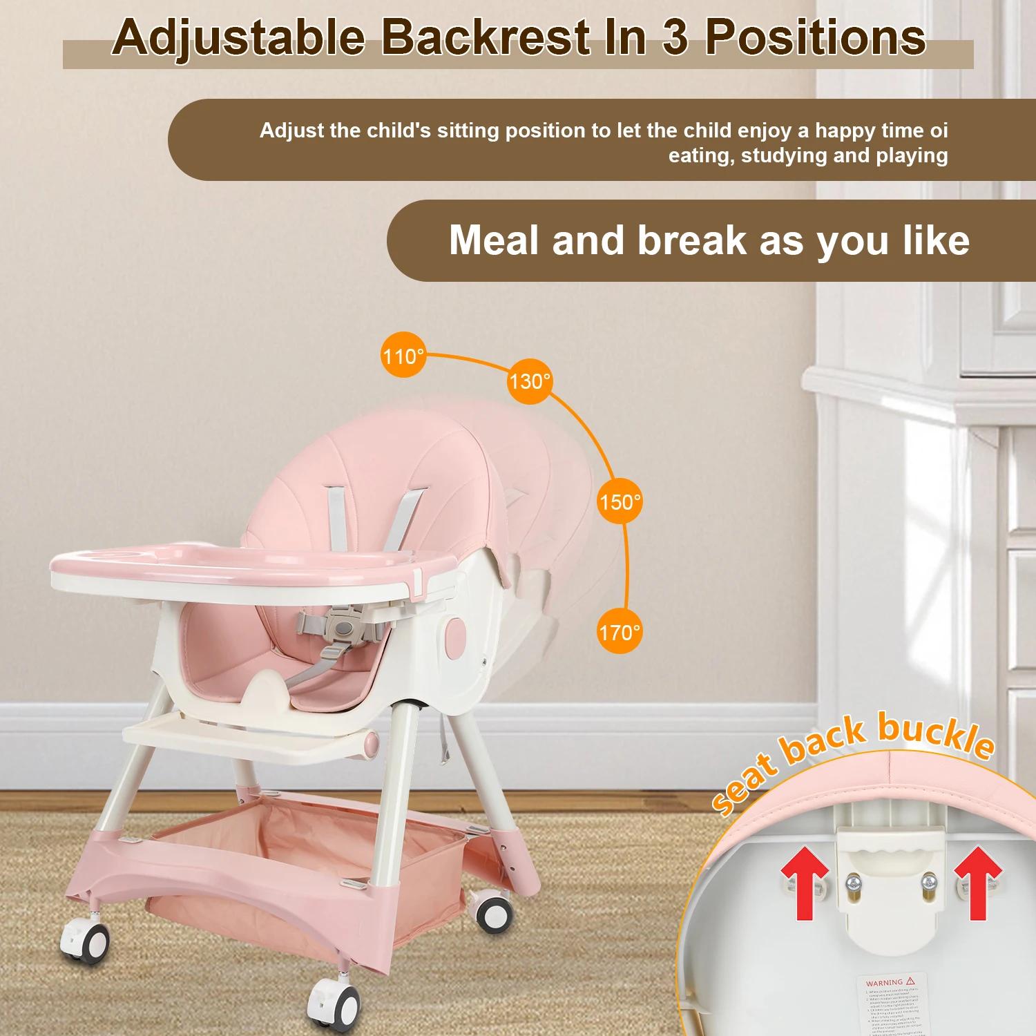 Chaises hautes 3 en 1 pour bébés et tout-petits, chaise haute/table et chaise d'apprentissage pour e