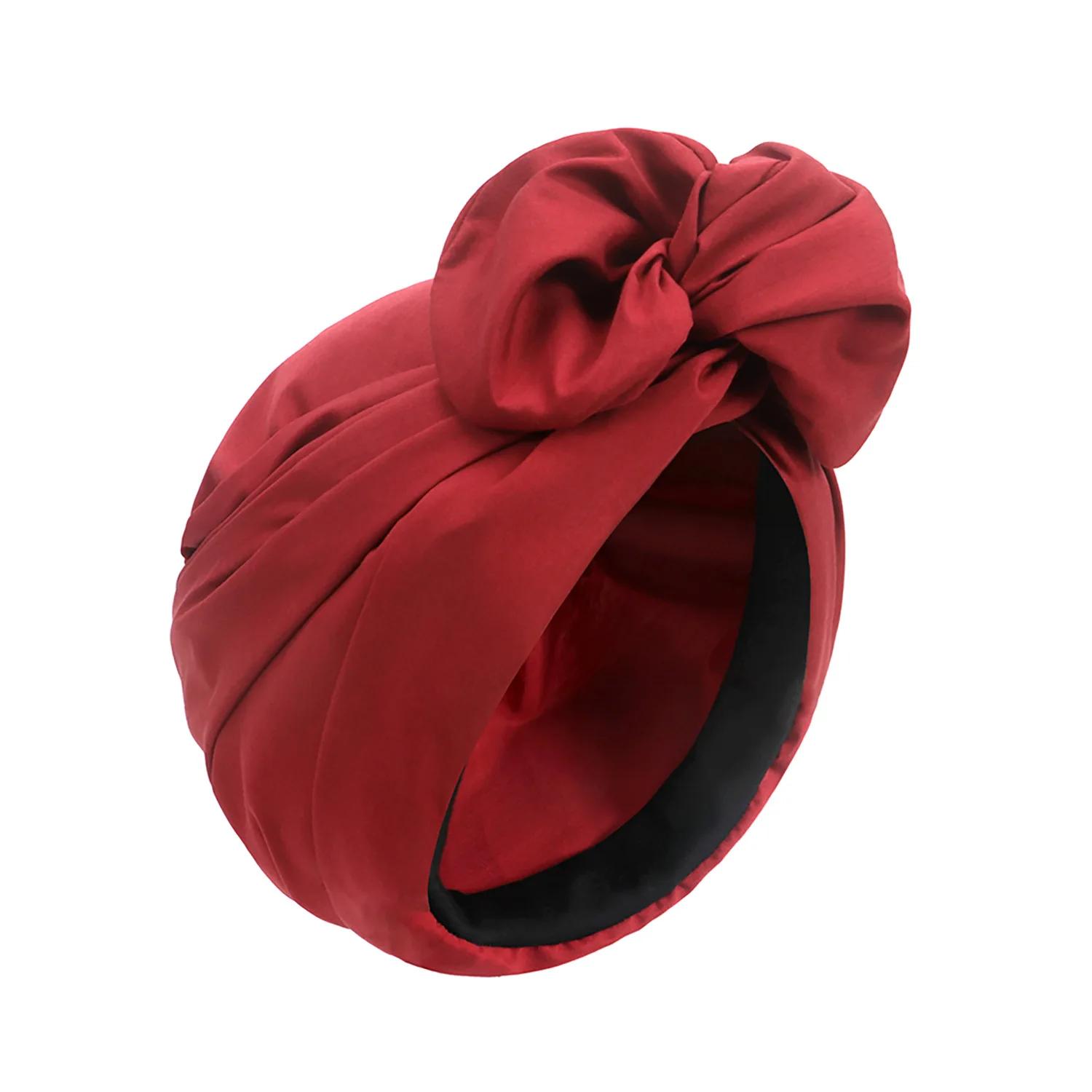 Femme musulman foulard casquette coton bandeau africain bandeau élégant rétro Turban pour dames bonn