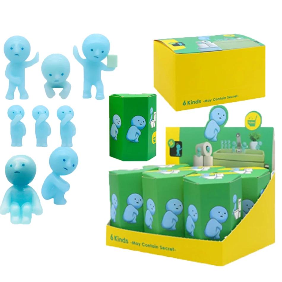 Cadeau : Boîte mystère surprise de figurines d'action luminescentes vertes de plusieurs séries, modè