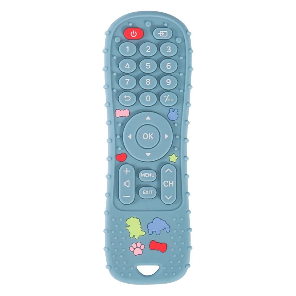 Anneau de dentition en silicone avec télécommande, jouets pour enfants, philosophie sensorielle Mont