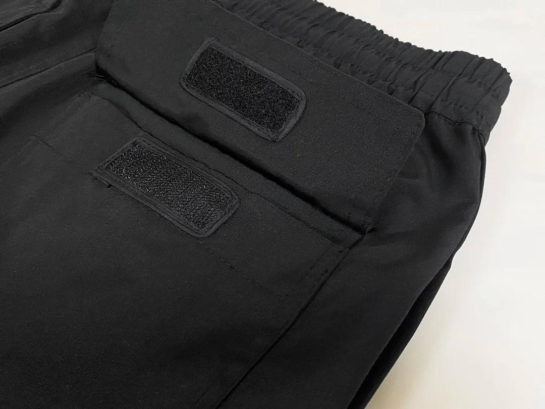 Viser de survêtement gothiques à boutons pour hommes, pull haut, pantalons monochromes, vêtements hi