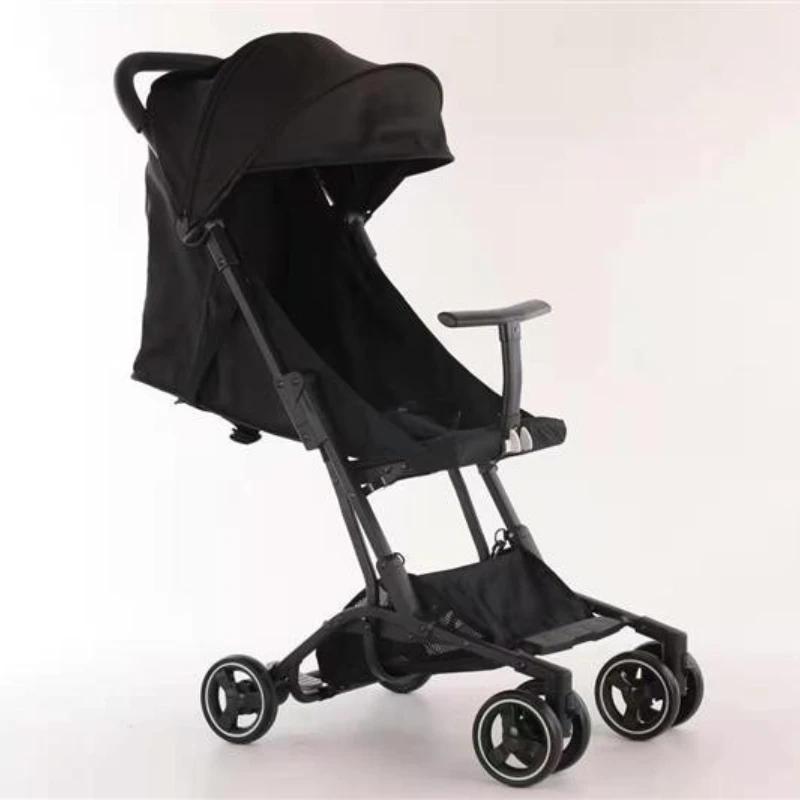 2025 nouveau Simple embarquement bébé poussette quatre roues Absorption des chocs léger Ultra-petit 