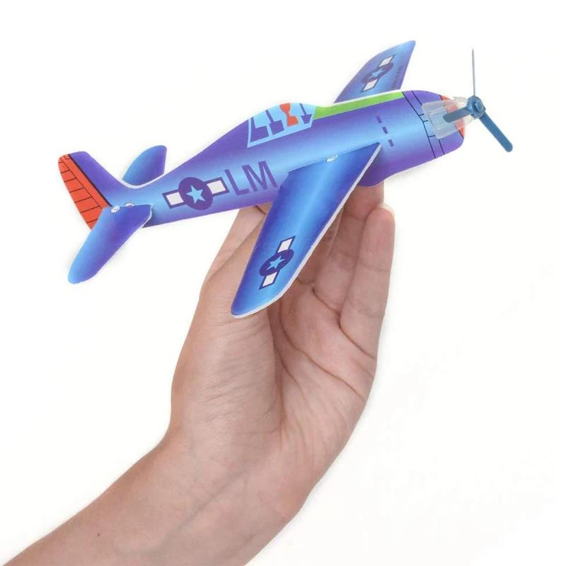Enfants bricolage lancer à la main planeur volant avions jouets de plein air faveurs de fête Avion P