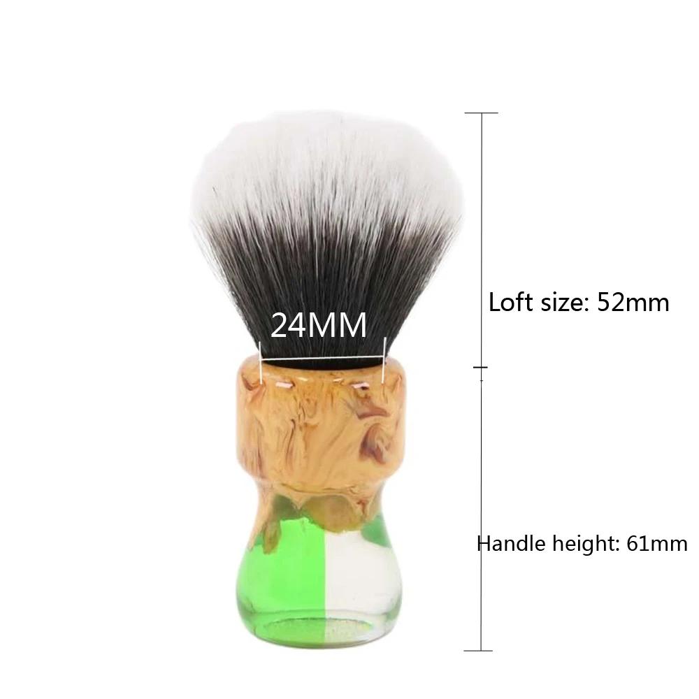 YAQI Goblin 24mm pinceau de rasage synthétique noeud Husky pour homme