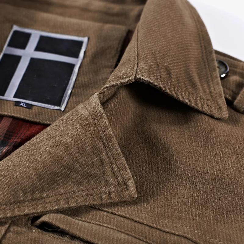 Haute qualité hommes Trench Coat mode solide pur coton mince décontracté hommes vêtements homme coup