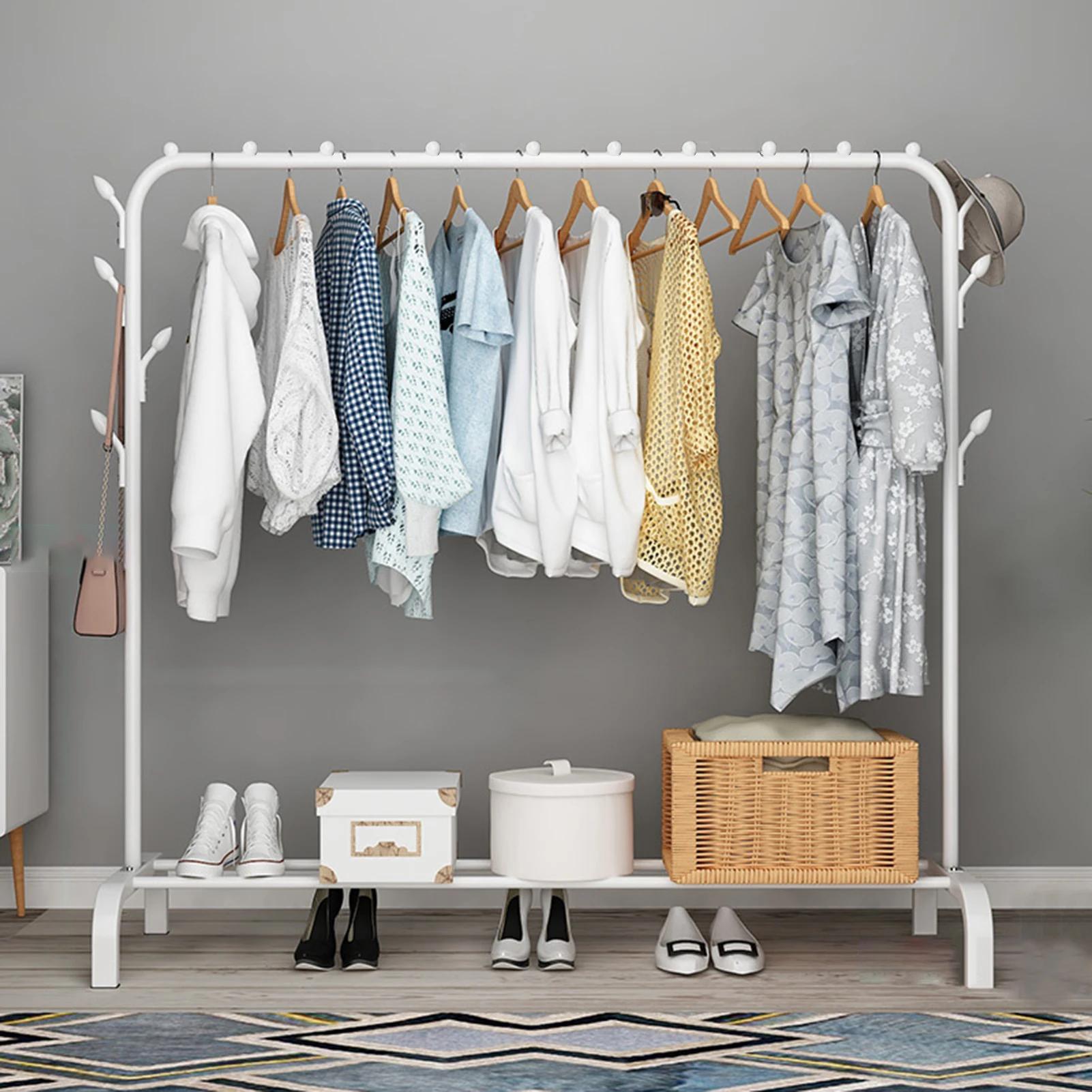 Table de nuit T1 pour vêtements, rangement pour manteau, chambre à coucher, étagère de rangement pou