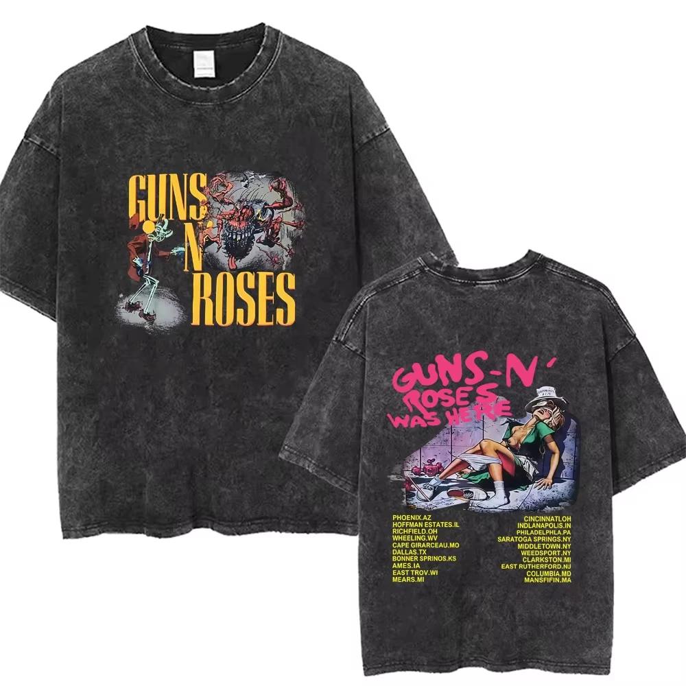 Nouveauté - T-shirt pour homme - T-shirt graphique - T-shirt pour hommes - Ropa Hombre - Guns N Rose
