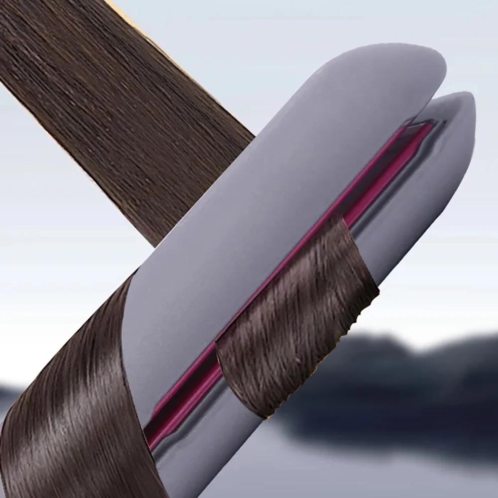 Kemei fer plat en céramique professionnel pour lisseur de cheveux moins crépus finition lisse plaque