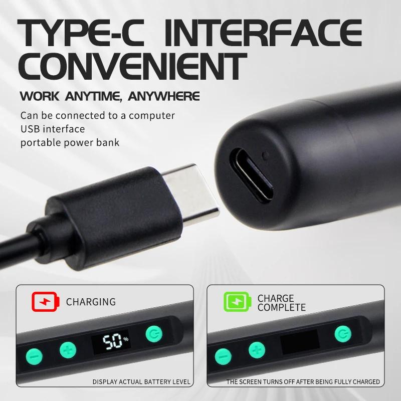 Fer à souder sans fil JCD Portable 180-450 ° Kit de soudage USB-5134 avec batterie intégrée à tempér