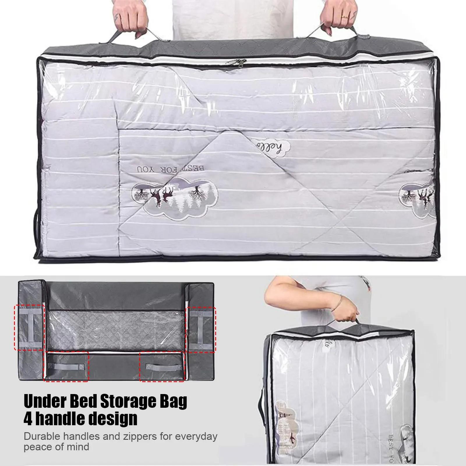 Sacs Non tissés pour ranger les vêtements, sac de rangement pour couverture, sac de couette nordique