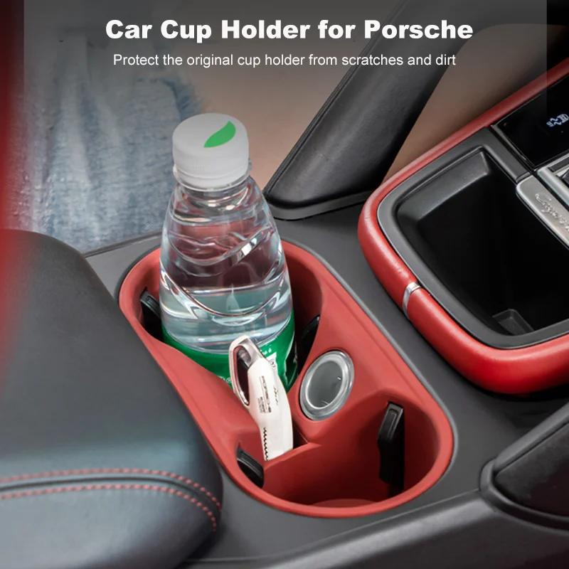 Porte-gobelet de voiture en Silicone pour Porsche Cayenne Macan, Console centrale, porte-bouteille, 