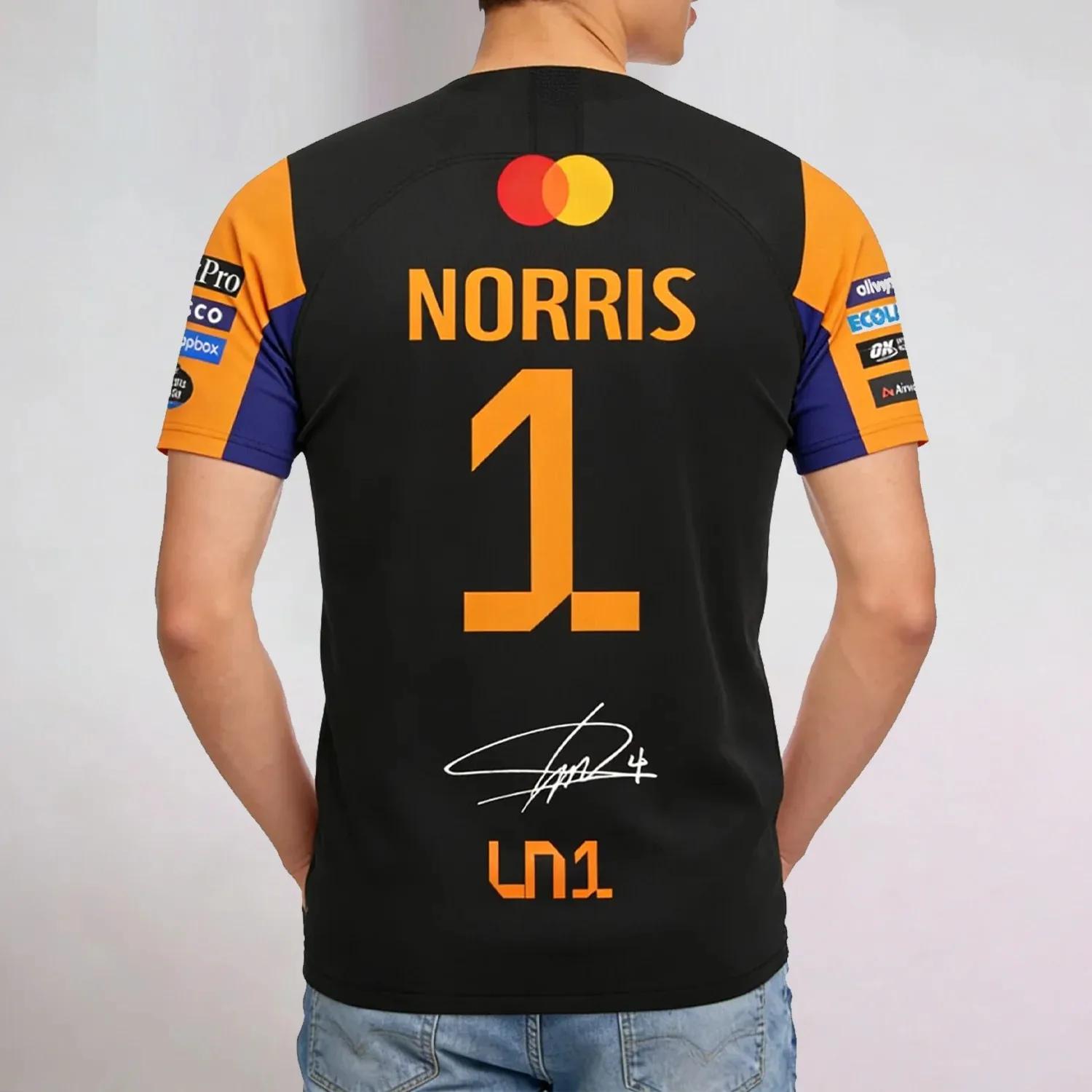 T-shirts de course pour hommes et femmes - Pilote # 1 Lando Norris & Driver # 81 Piastri Fan Tops Sp
