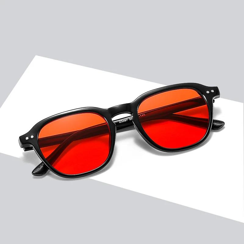 Mode carré rond lunettes De soleil hommes femmes marque concepteur rétro lunettes De soleil mâle fem