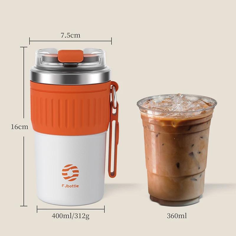 FEIJIAN tasse à café en acier inoxydable tasse à café tasse Thermos tasse de voyage Portable avec co