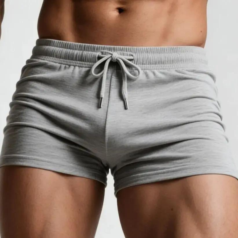 Shorts décontractés sexy pour hommes, respirants, avec lacets, pour la maison, les loisirs, la gym, 