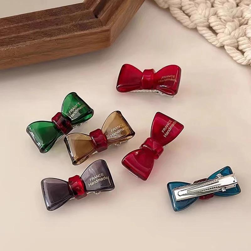 2 pièces de nouvelle pince à cheveux à nœud exquis, mignonne pour cheveux errants et frange, pour le