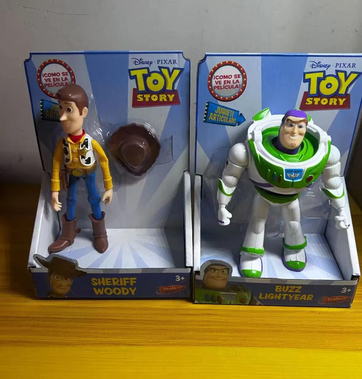Dessin animé Toy Story 3 Buzz Lightyear Woody, figurine de dessin animé, modèle de jouet de bureau, 