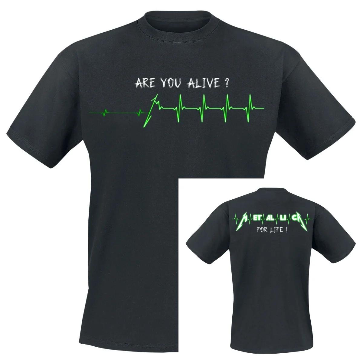 Meilleur T-shirt unisexe en coton avec motif Metallica, manches courtes, style décontracté, vintage,