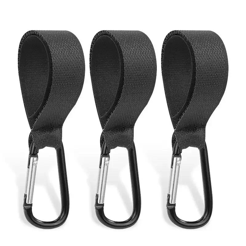 5/2 pièces bébé poussette crochet clip en alliage d'aluminium mousqueton chariot organisateur sac à 