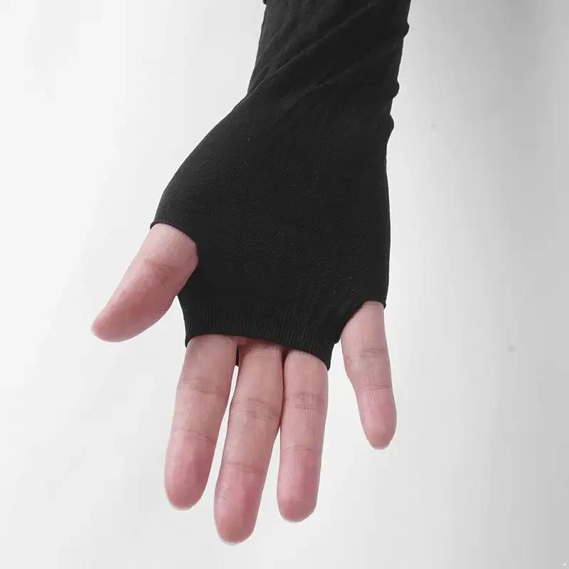 Europe USA gants en dentelle Sexy maille sans doigts étiquette amusante discothèque danse Dot Long C