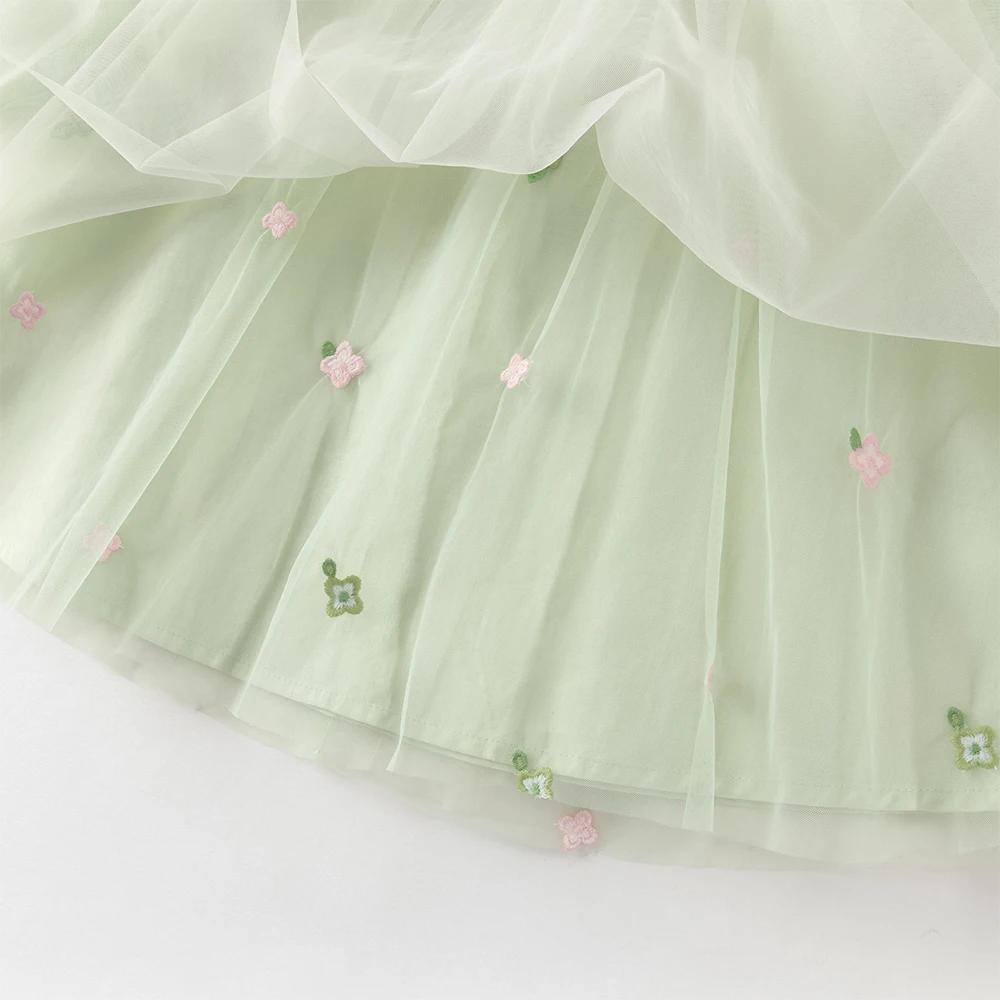 Dave Bella enfants maille robe printemps automne filles charme princesse robe à manches longues élég