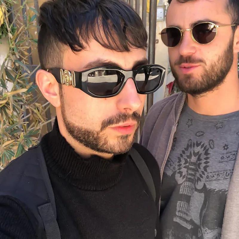 Vintage carré luxe petite monture lunettes de soleil hommes femmes Rectangle marque Design mode carr