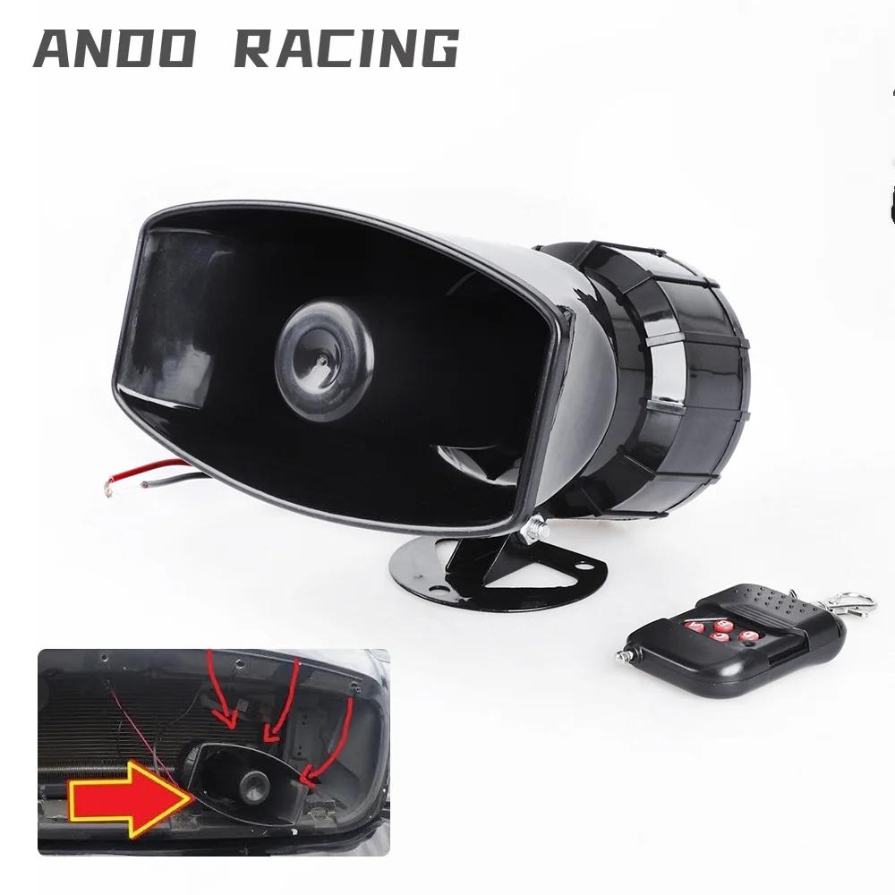 Accessoires de voiture 12V 7 sons haut-parleur 130dB sirène électronique sans fil forte alarme d'ave