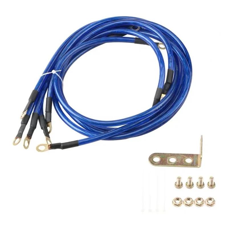 Kit de système de fil de mise à la terre de démarrage automatique, 5 points, 0.6 m, 0.8 m, 1m, direc