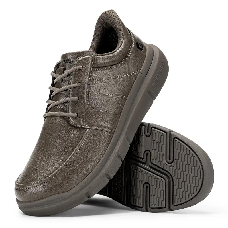 FitVille – chaussures larges à enfiler pour hommes, chaussures Oxford légères et décontractées, bask