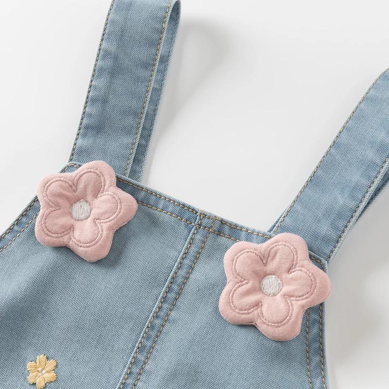 Dave Bella filles manches gilet robe automne printemps doux décontracté Floral Cowboy débardeur robe