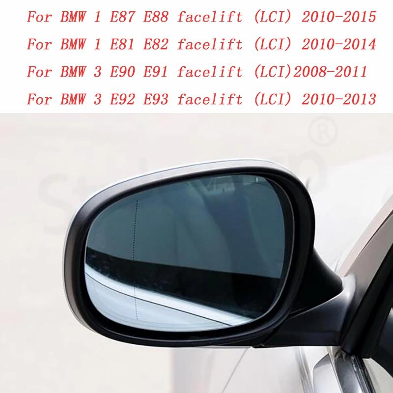 Couvercle de rétroviseur latéral noir en Fiber de carbone, capuchons de remplacement pour BMW E90 E9