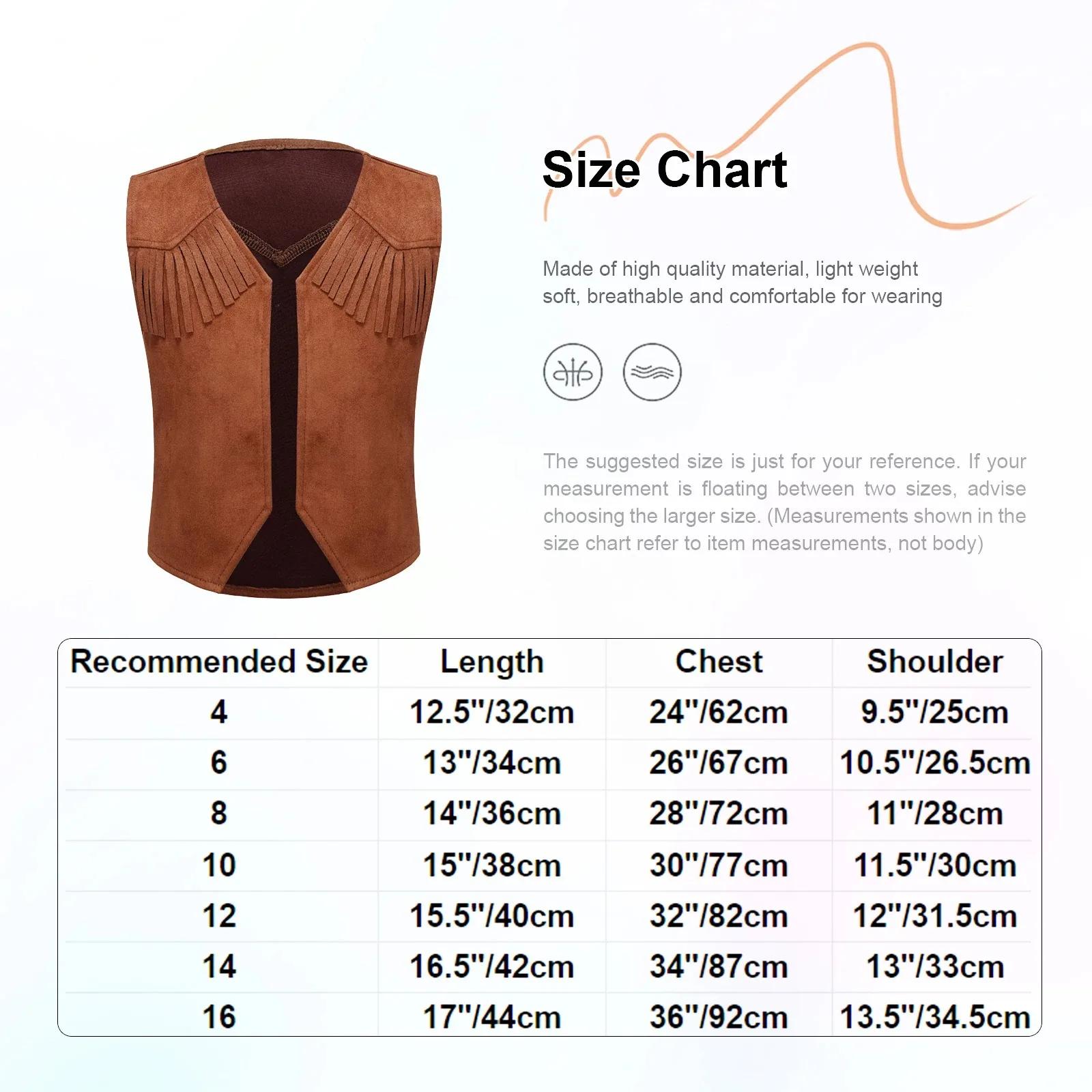 Costume de performance de cosplay de cow-boy occidental pour enfants, décor à franges, gilet en émai