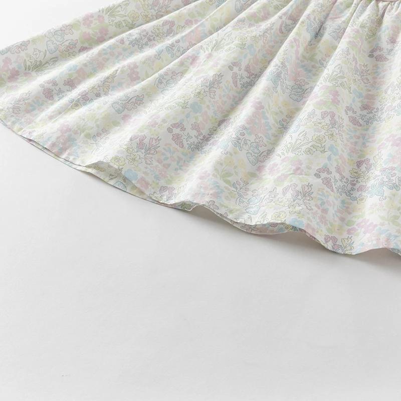Dave Bella filles bébé robe été mode décontracté doux mignon imprimé enfants coton mince princesse r