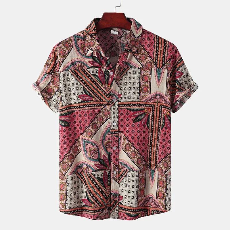 Chemise hawaïenne à manches courtes pour hommes, mode décontractée, Style plage sociale, surdimensio