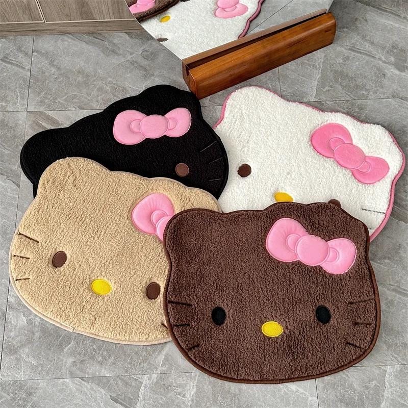 Sanrio Hello Kitty tapis en peluche paillasson doux tapis de sol tapis maison salle de bain anti-dér