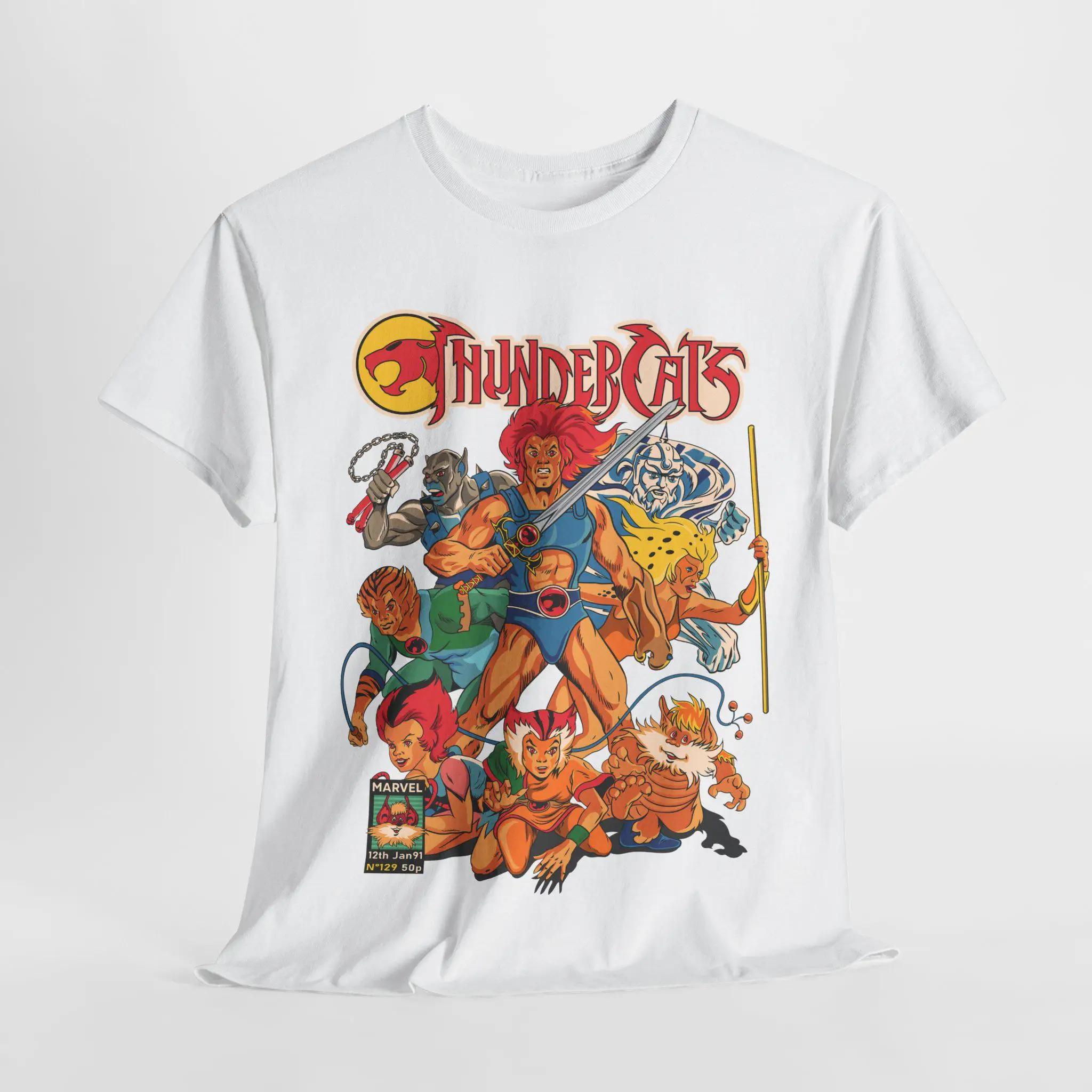 Cadeau d'anime ThunderCats, chemise d'anime, chemise d'anime, T-shirt à motif d'anime, haut ample en