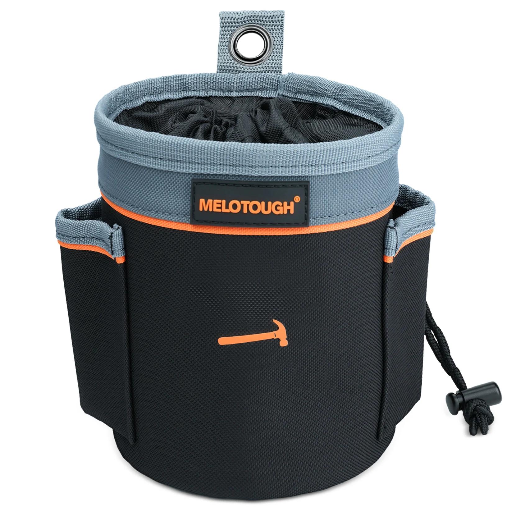 Pochette à outils MELOTOUGH, sac à outils pour vis et clous, épaissi pour une résistance à l'usure, 
