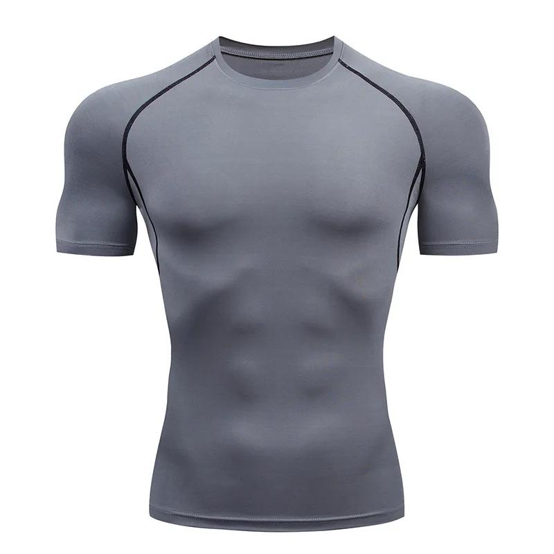 Chemises de Compression pour hommes, maillot de football à séchage rapide, vêtements de Sport serrés
