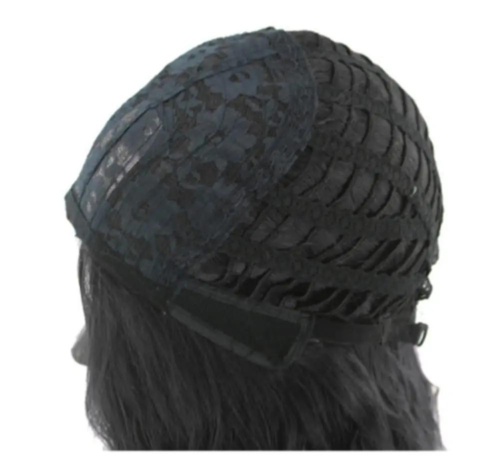Perruque synthétique courte bouclée noire pour hommes, 11.81 pouces, multifonction, couches moelleus