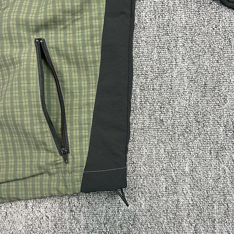 Veste d'extérieur toutes saisons de qualité supérieure coupe-vent avec doublure en maille bleu-vert 